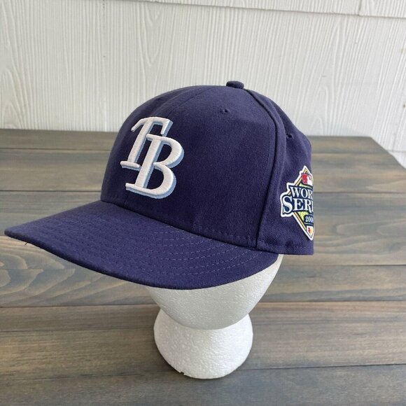 Tampa Bay Rays 2008 Official On-Field World Series Fitted Hat Cap - 7 1/4 (HT4) - Picture 1 of 7